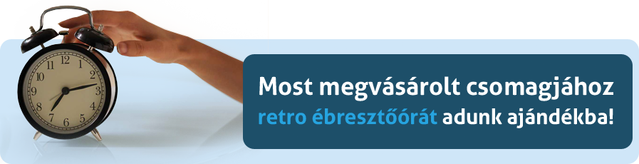 Most megvásárolt csomagjához retro ébresztőórát adunk ajándékba