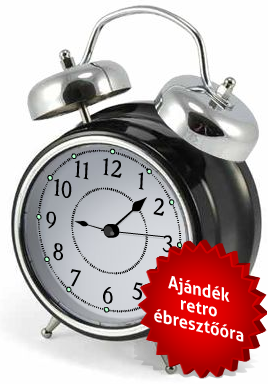 Ajándék retro ébresztőóra